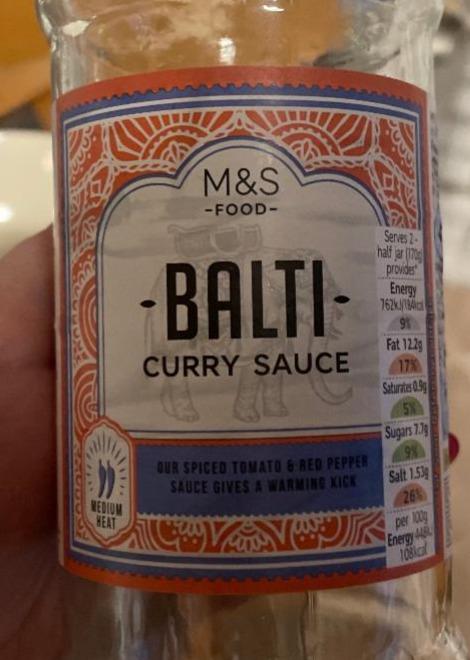 Fotografie - Balti Curry Sauce M&S Food