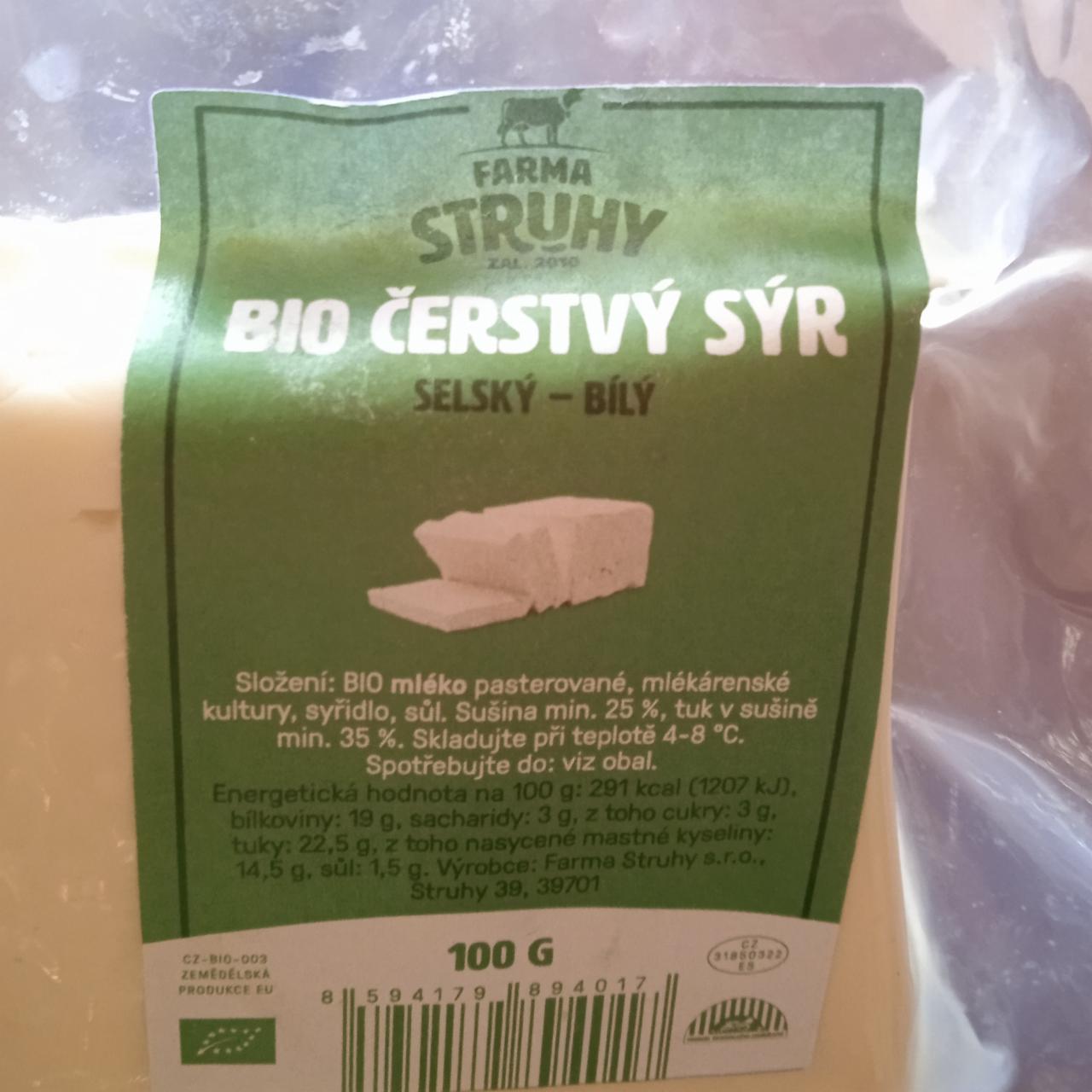 Fotografie - Bio čerstvý sýr přírodní Farma Struhy