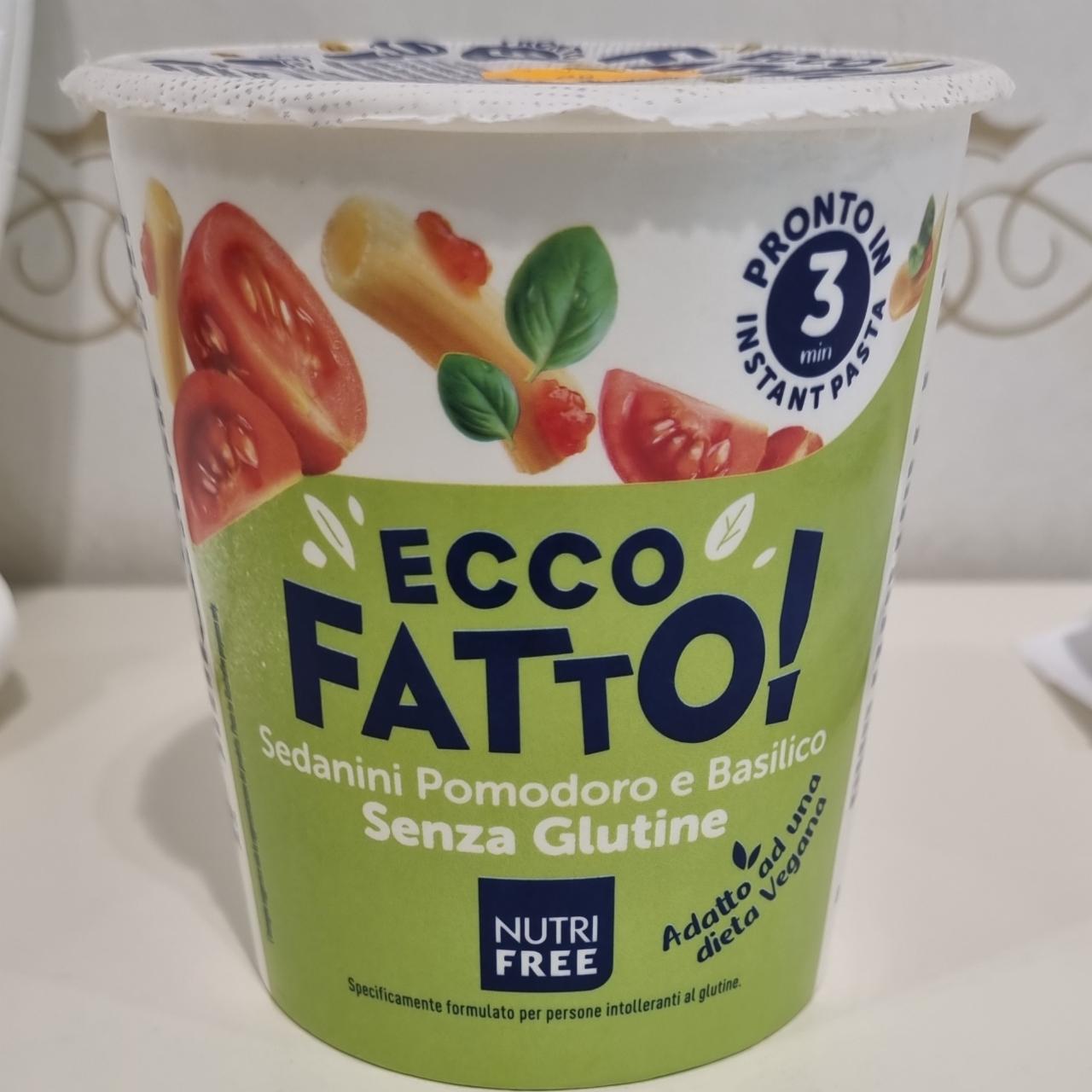 Fotografie - Ecco Fatto! Sedanini Pomodoro e Basilico NutriFree