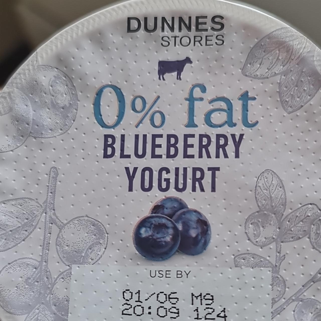 Fotografie - 0% fat Blueberry Yogurt Dunnes Stores