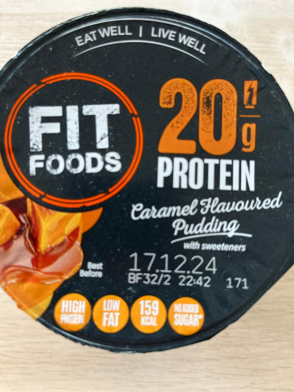 Fotografie - 20g Protein caramel flavoured pudding Fit Foods