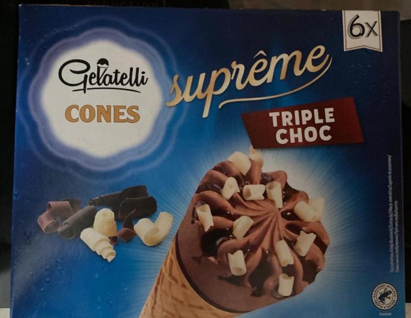 Fotografie - Cones supreme Triple Choc Gelatelli