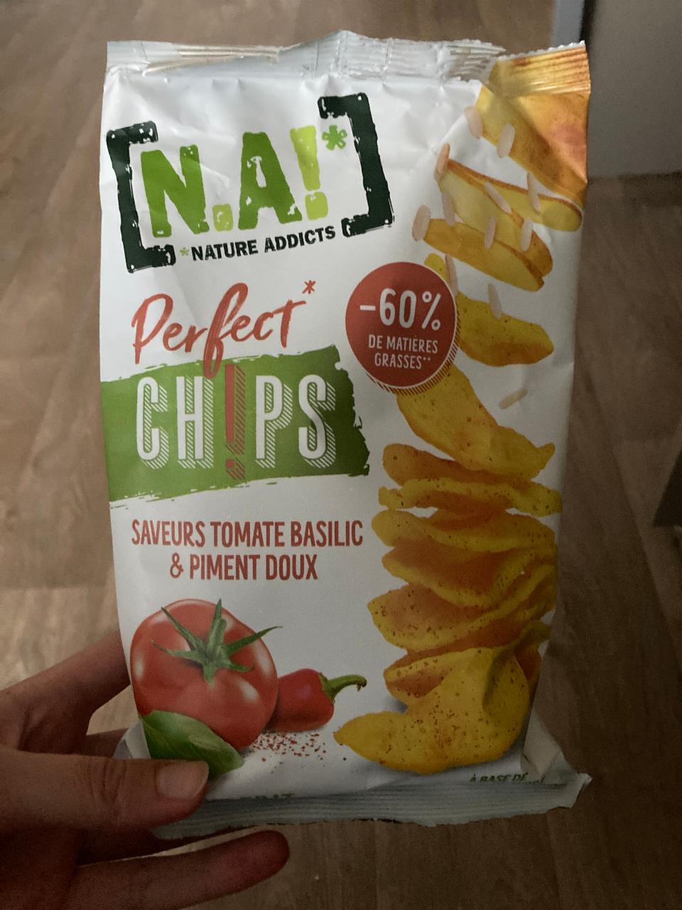 Fotografie - chips tomate basilic Nature Addicts