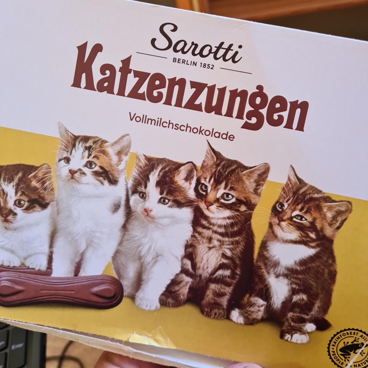 Fotografie - Katzenzungen Vollmilchschokolade Sarotti