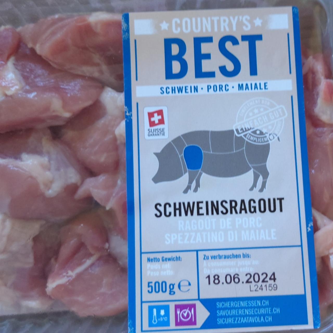 Fotografie - Schweinsragout Country's Best