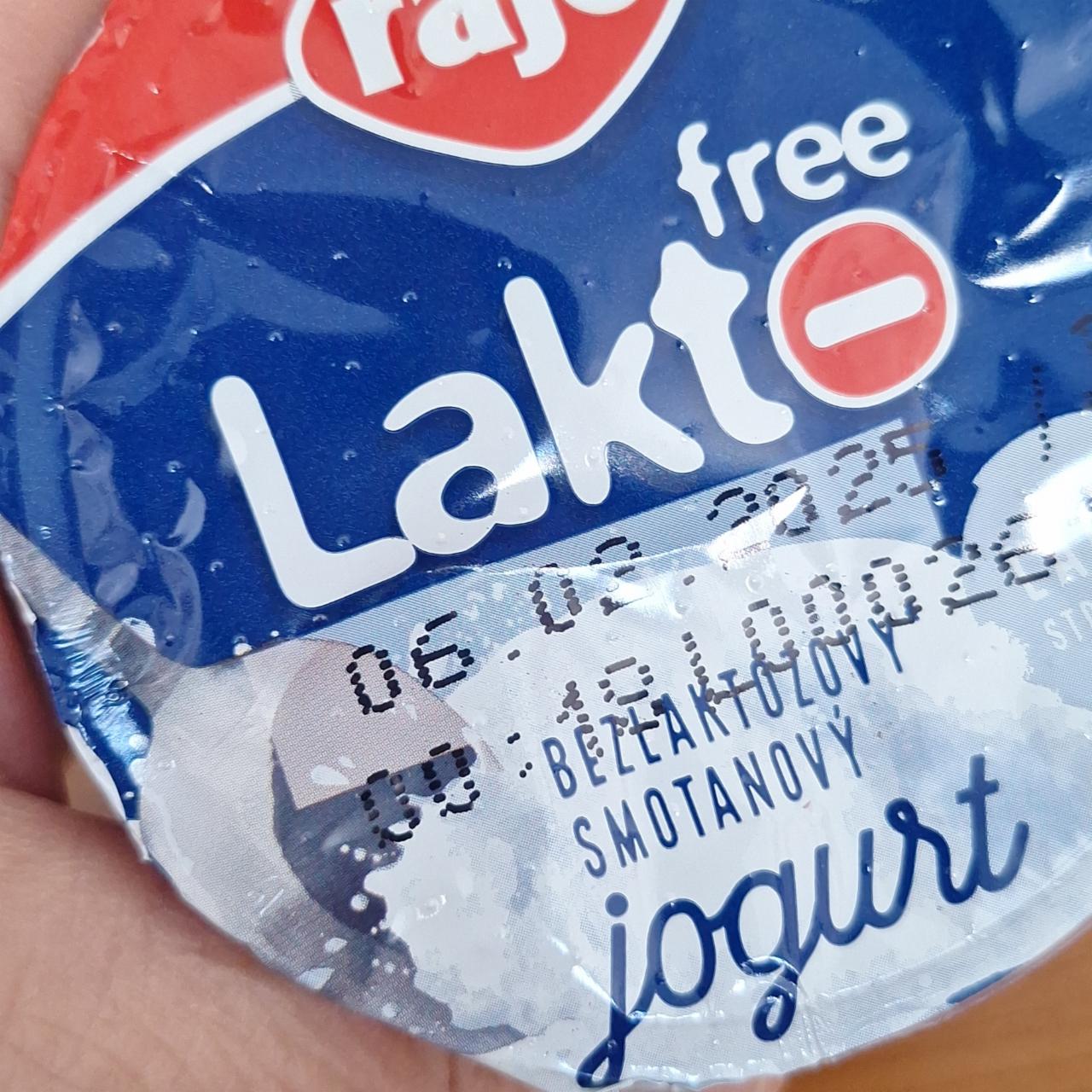 Fotografie - Laktofree Bezlaktózový smotanový jogurt biely Rajo