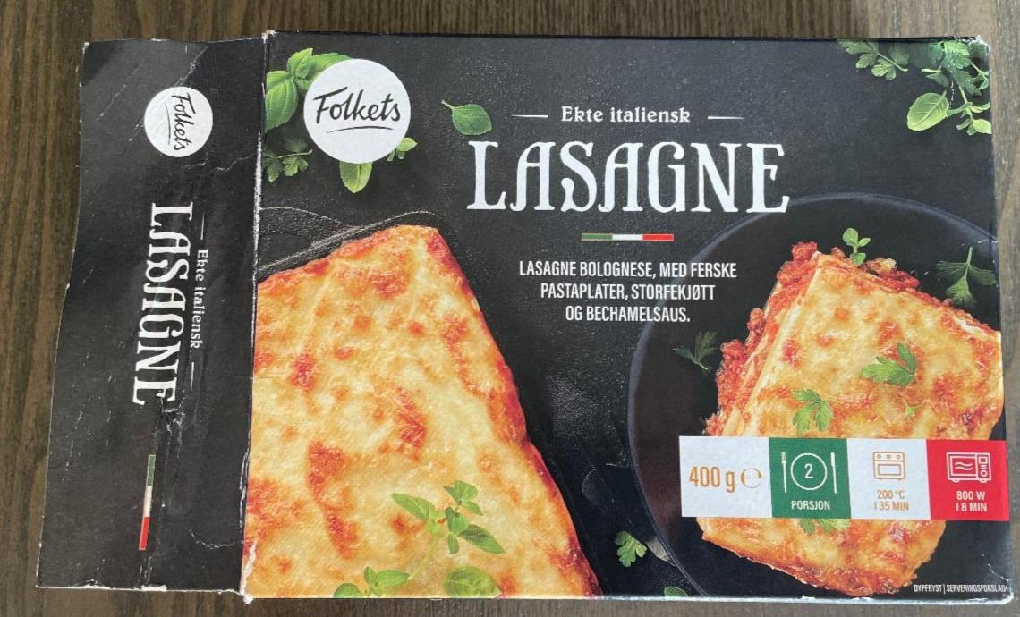 Fotografie - Ekte italiensk lasagne bolognese Folkets