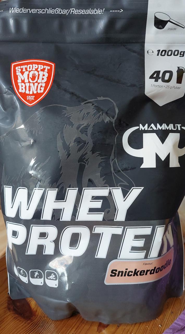 Fotografie - Whey Protein Snickerdoodle Mammut Nutrition