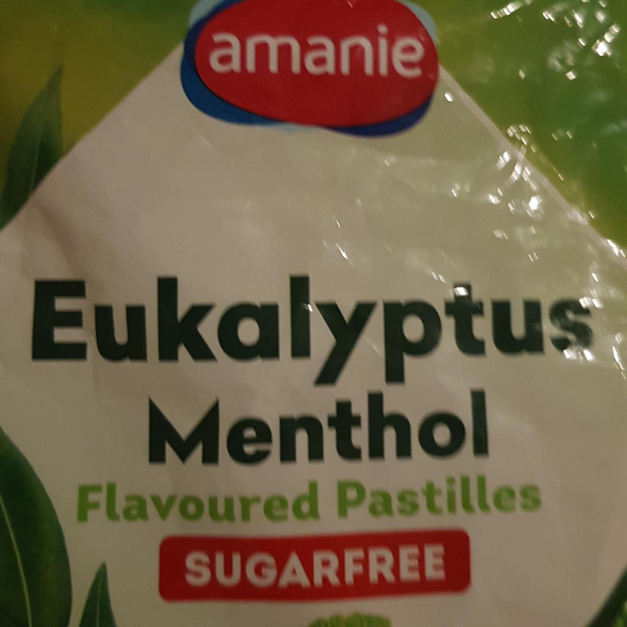 Fotografie - Eukalyptus Menthol Flavoured Pastilles Sugarfree amanie