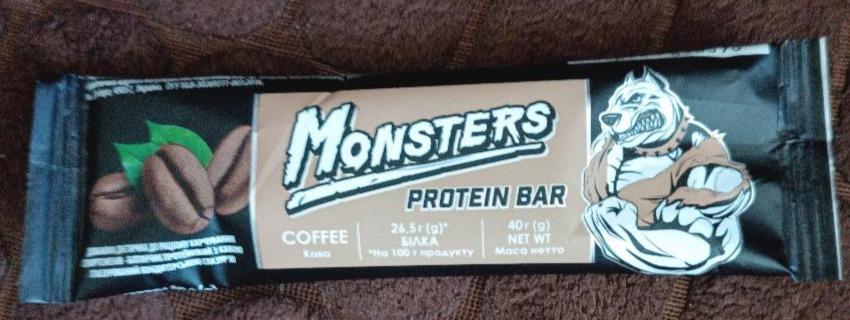 Fotografie - Monsters Protein bar coffee Excellent Nutrition