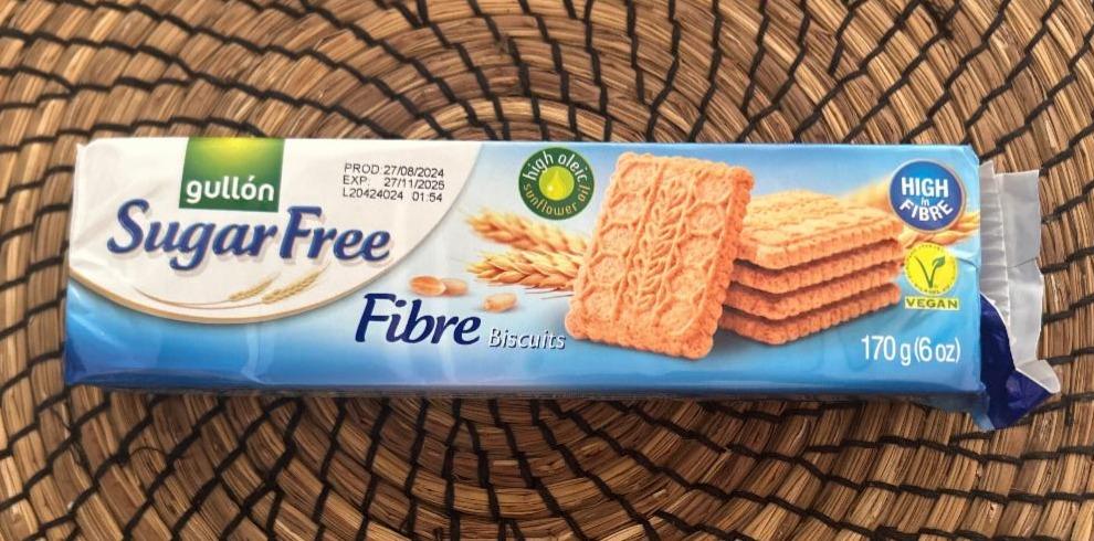 Fotografie - Sugar Free Fibre Biscuits Gullón