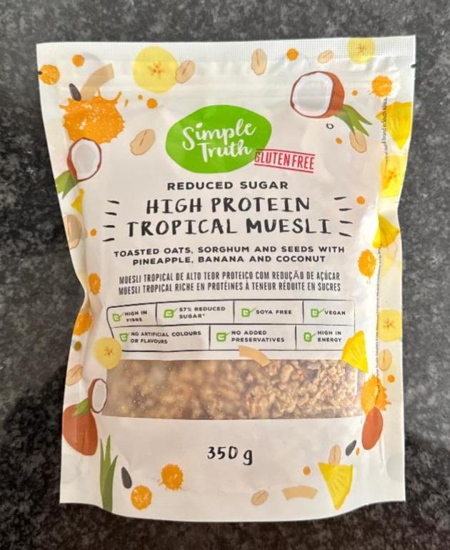 Fotografie - High Protein Tropical Muesli Simple Truth