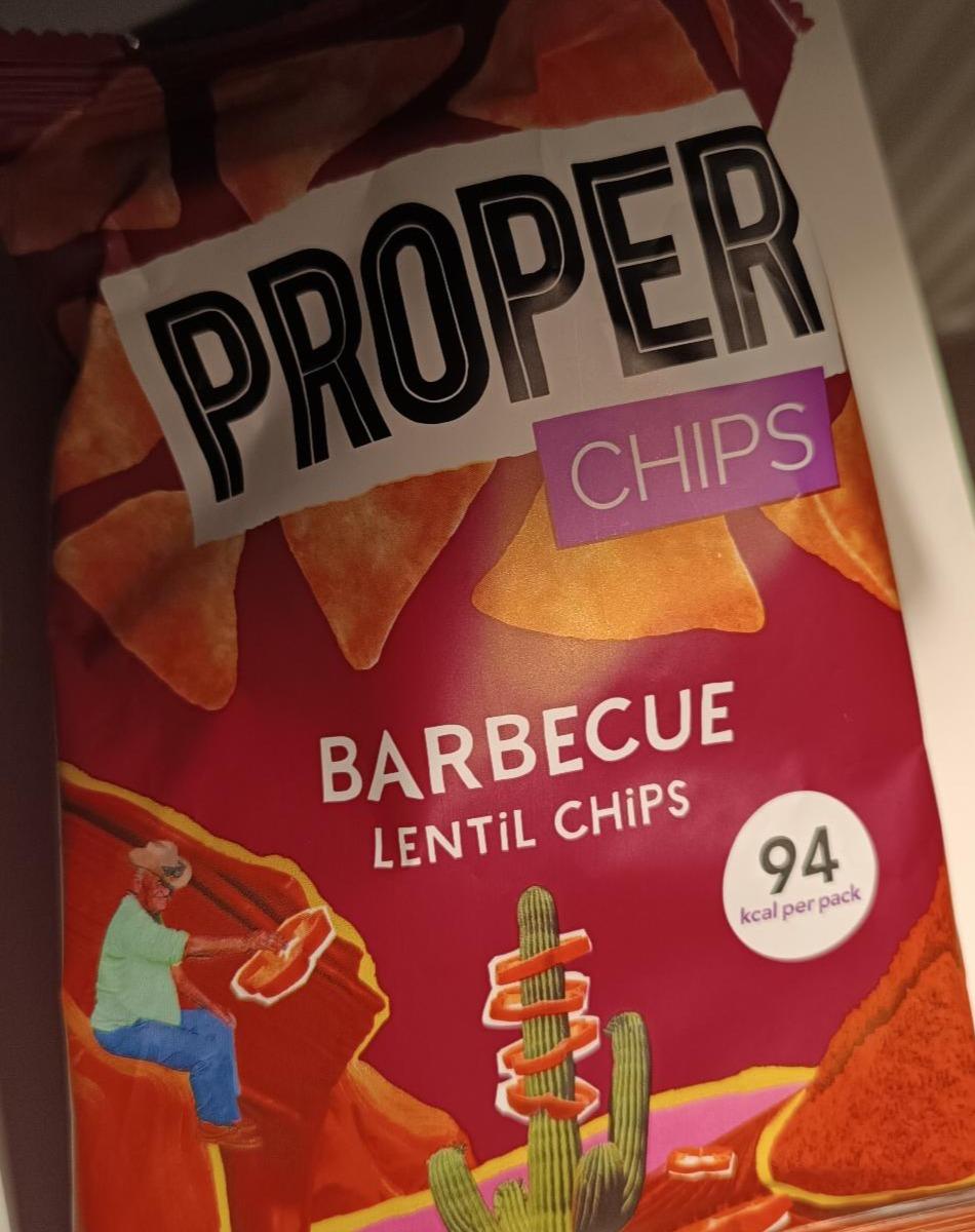 Fotografie - Barbecue lentil chips Proper Chips