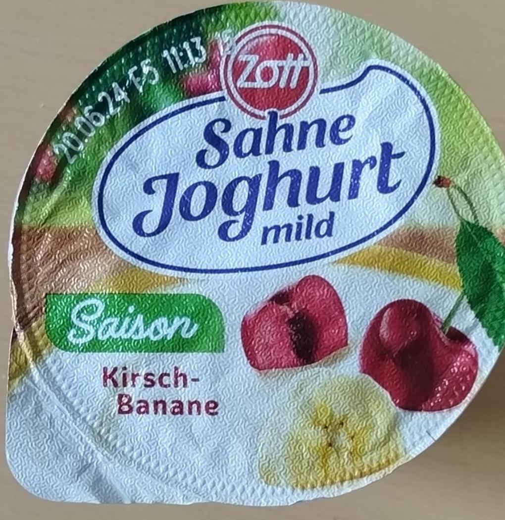 Fotografie - Sahne Joghurt mild Saison Kirsch-Banane Zott