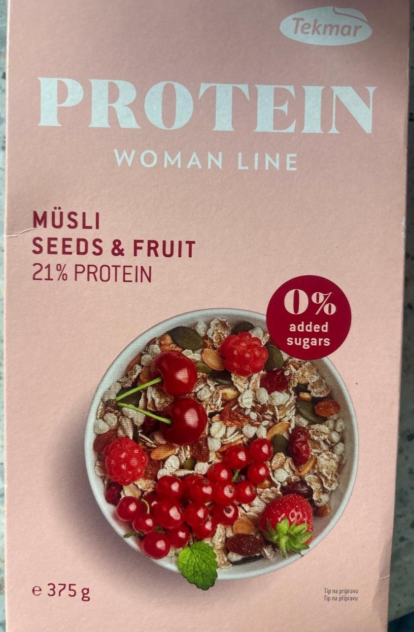 Fotografie - Müsli seeds & fruit Protein Woman Line Tekmar