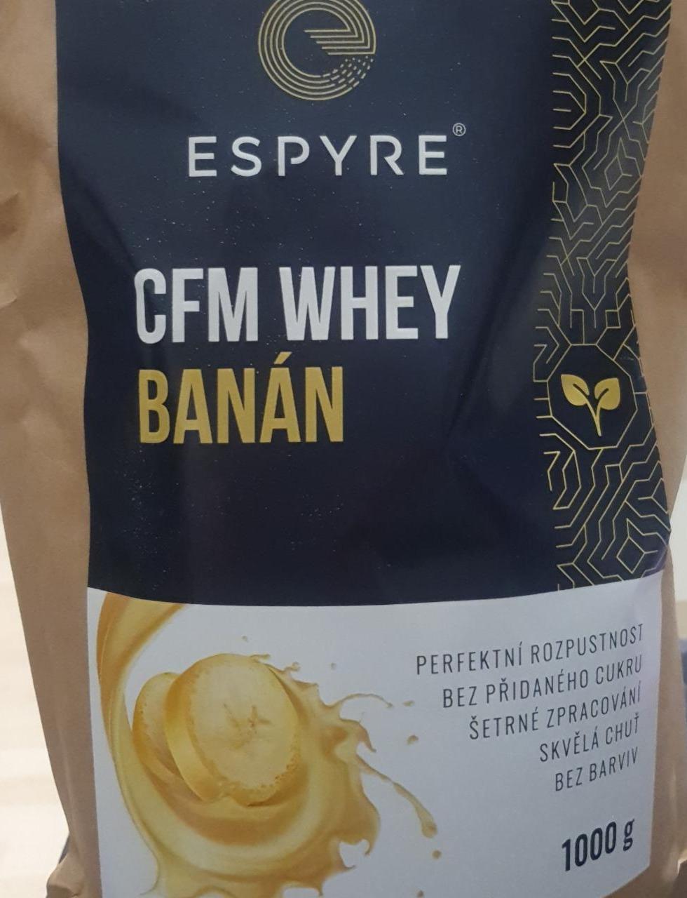 Fotografie - CFM WHEY BANÁN syrovátkový protein Espyre