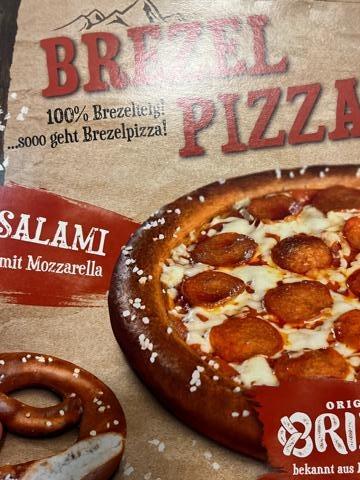 Fotografie - Brezel Pizza Salami