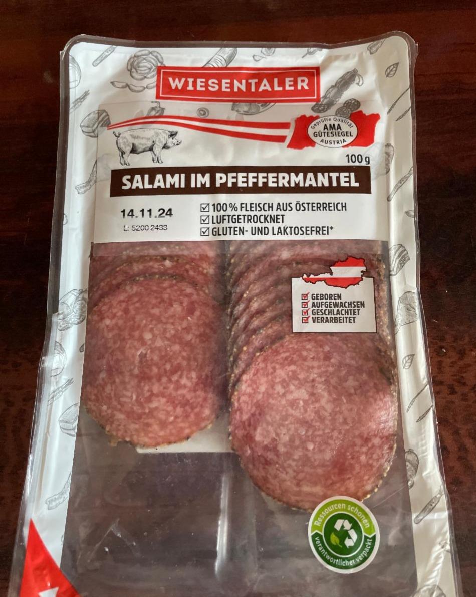 Fotografie - Salami in Pfeffermantel Wiesentaler