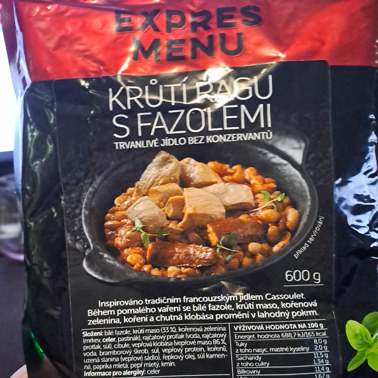 Fotografie - Krůtí ragú s fazolemi Expres Menu