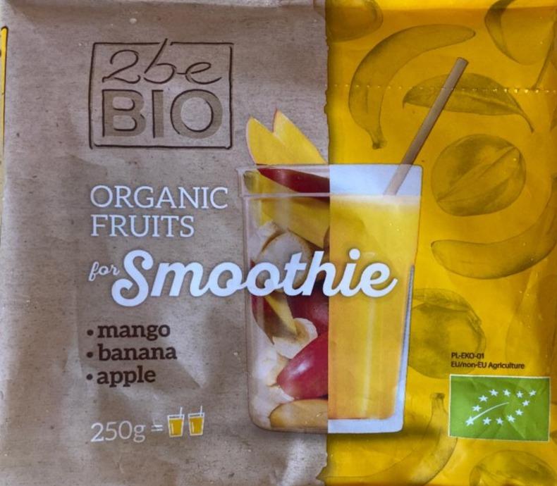 Fotografie - Organic fruits for smoothie mango, banana, apple 2beBio