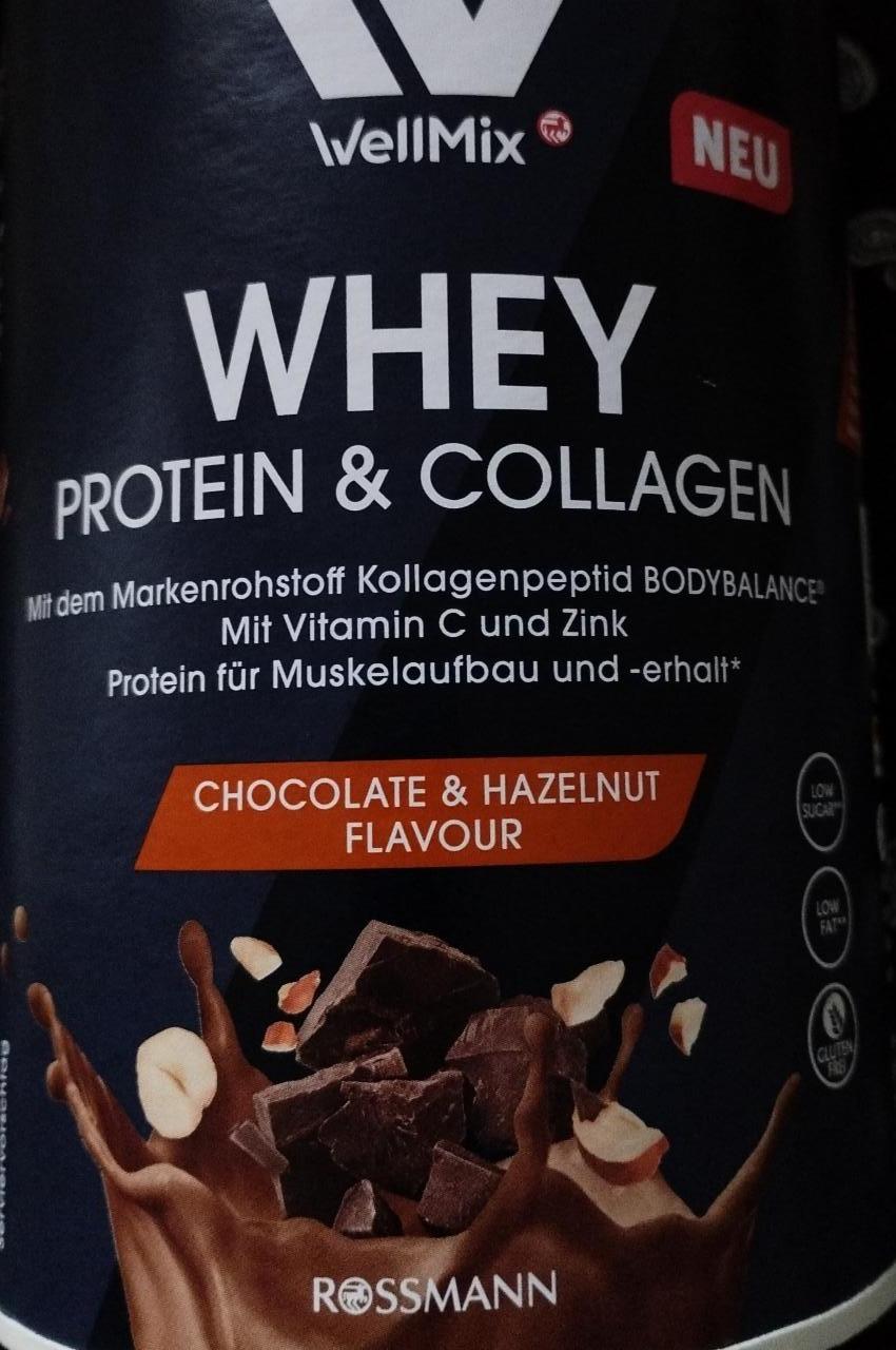 Fotografie - Whey protein & collagen chocolate hazelnut flavour WellMix