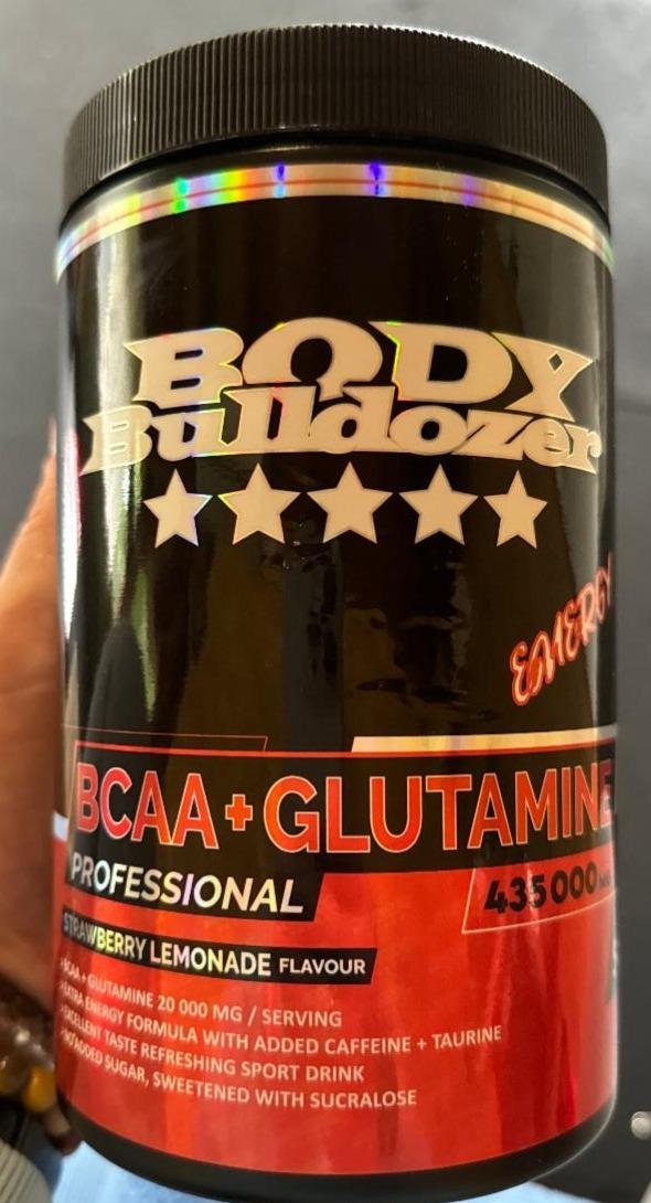 Fotografie - BCAA+Glutamine Professional Strawberry Lemonade flavour Body Bulldozer