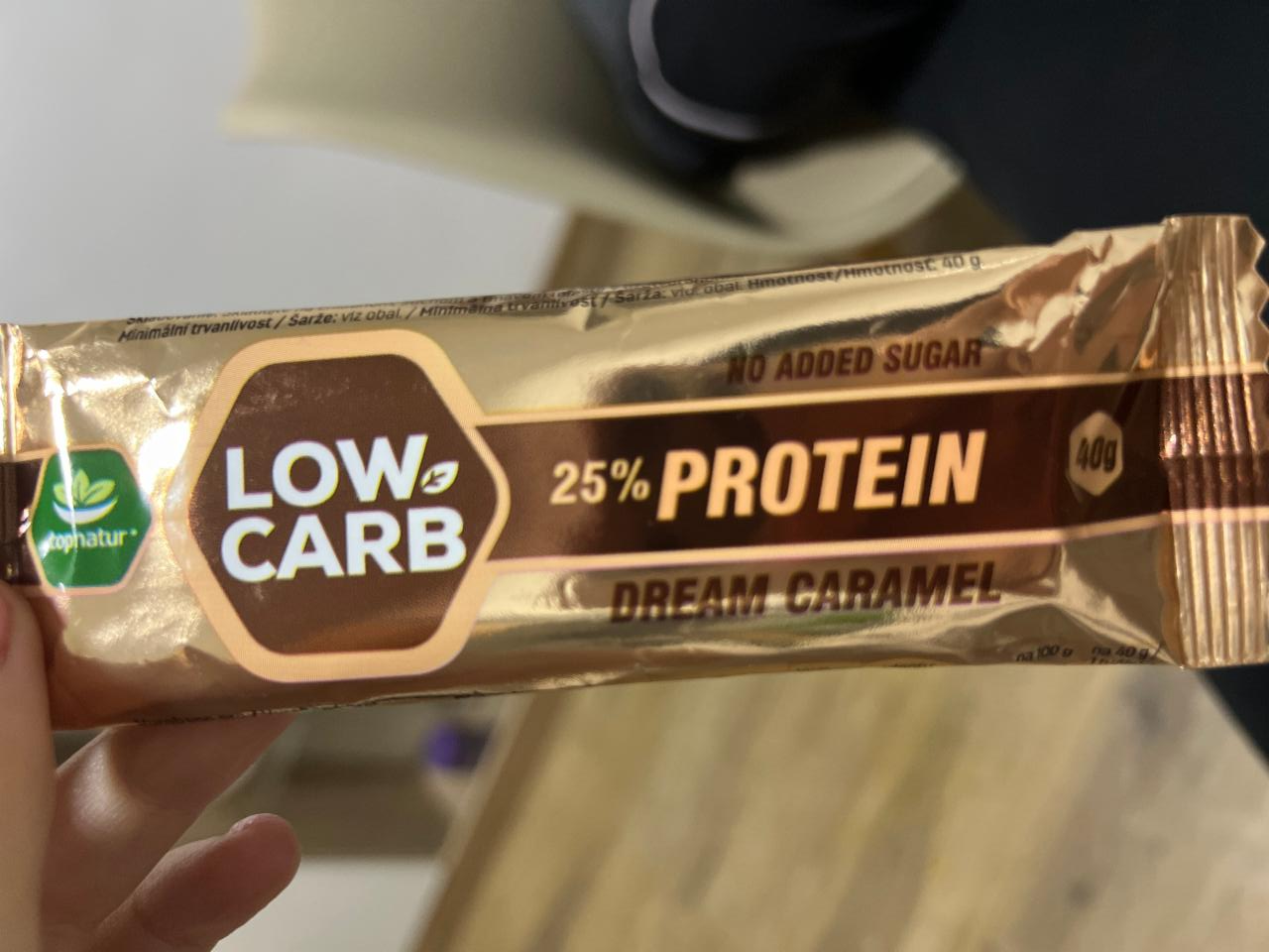 Fotografie - Low carb 25% protein dream caramel Topnatur