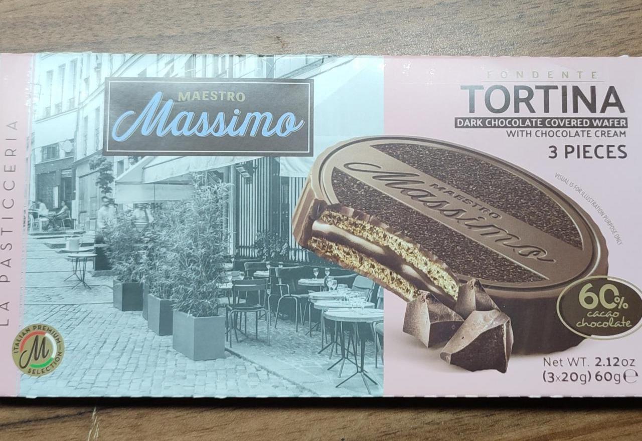 Fotografie - Tortina Dark chocolate covered wafer Maestro Massimo