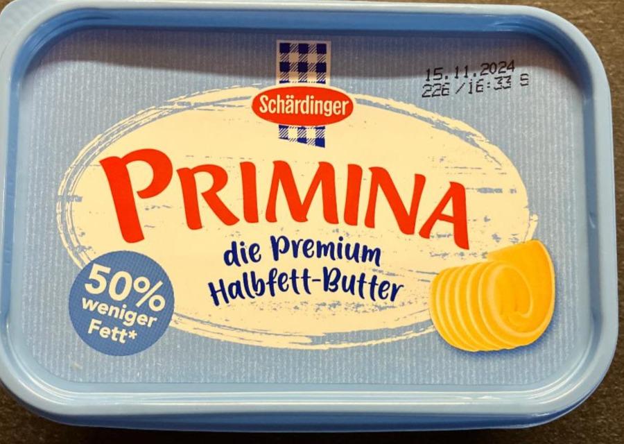 Fotografie - Primina die premium halbfett-butter 50% weniger fett Schärdinger