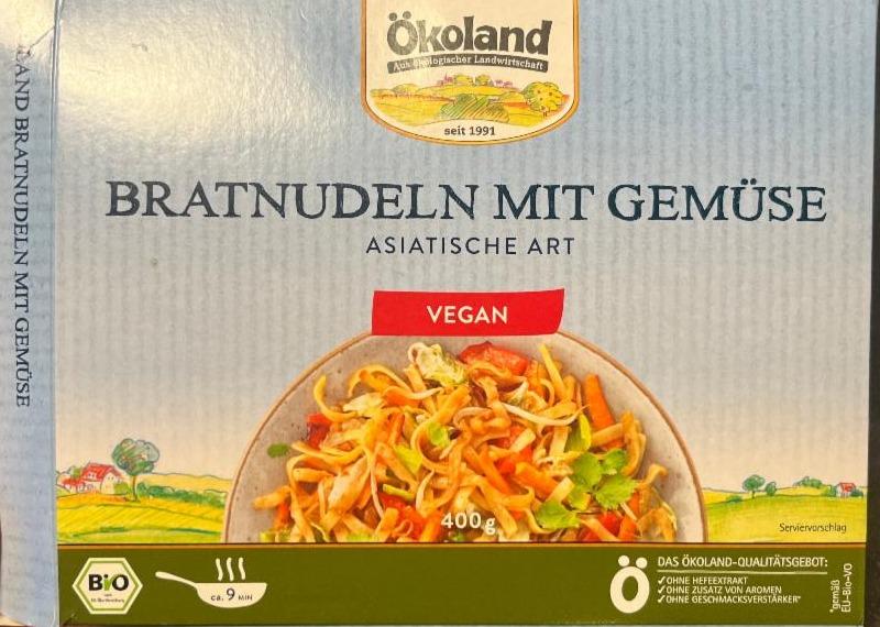 Fotografie - Bratnudeln mit Gemüse asiatische Art Vegan Ökoland