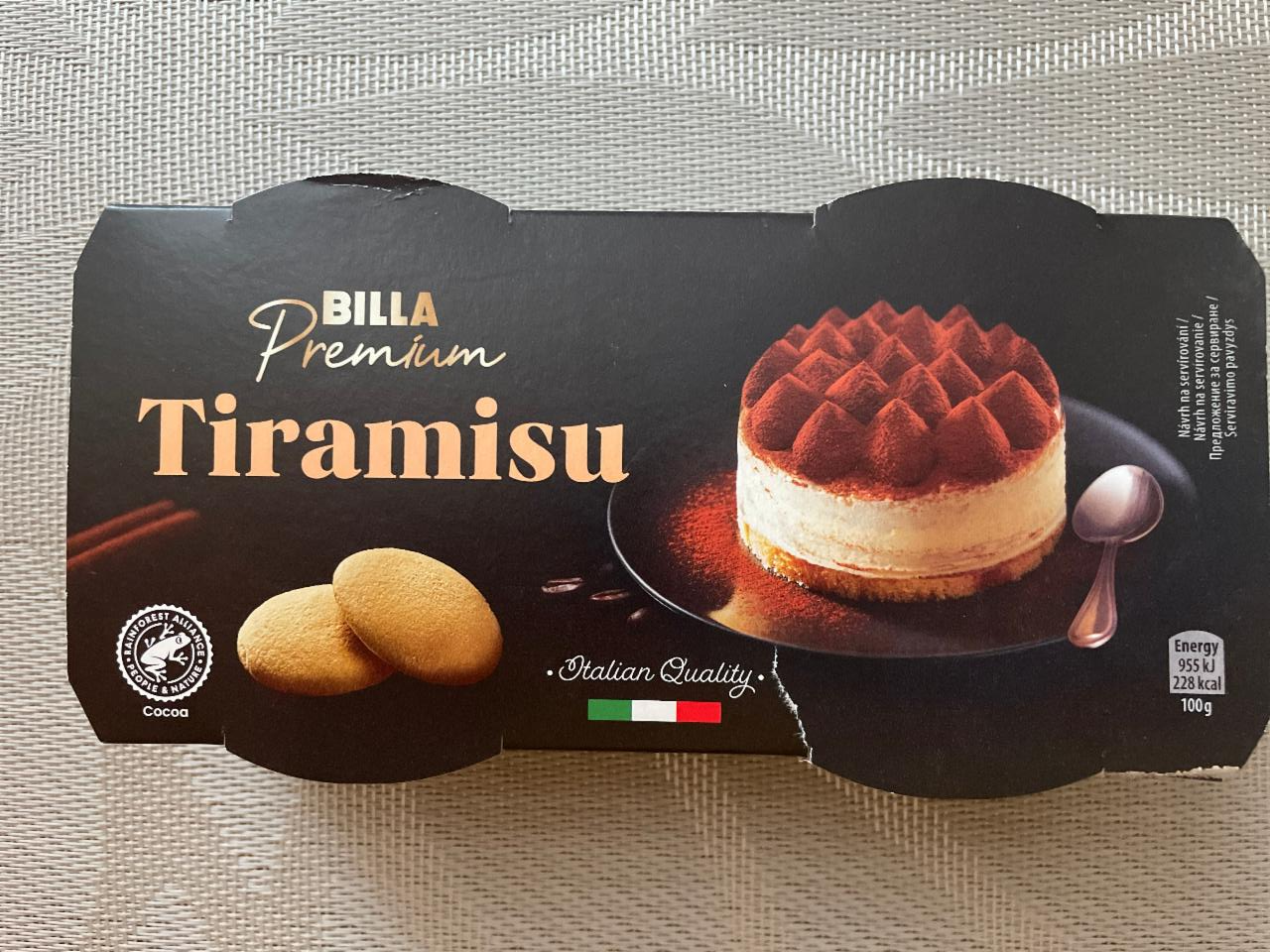 Fotografie - Tiramisu Billa Premium 180g