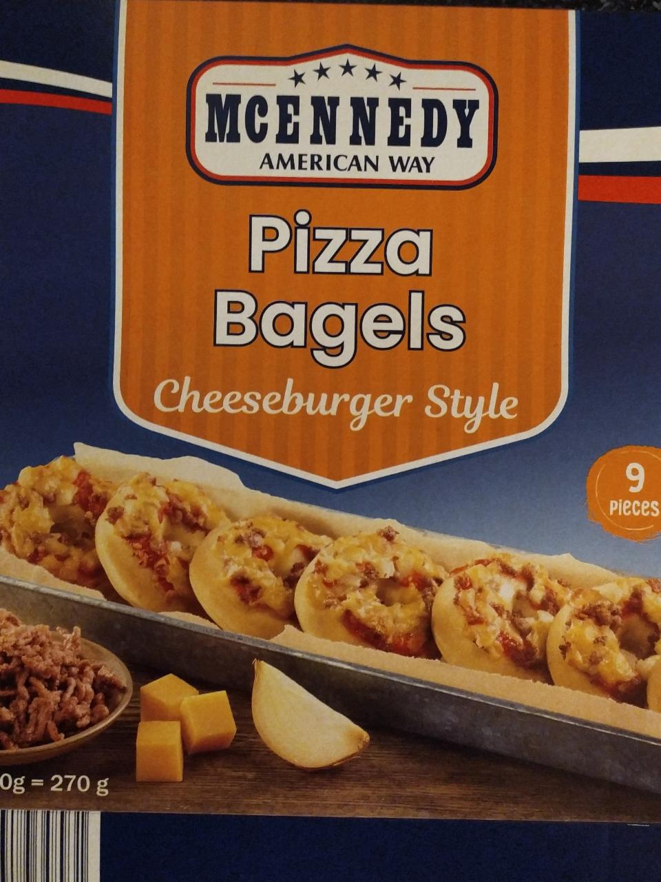 Pizza Bagels - hodnoty a kalórie, cheeseburger kJ style nutričné