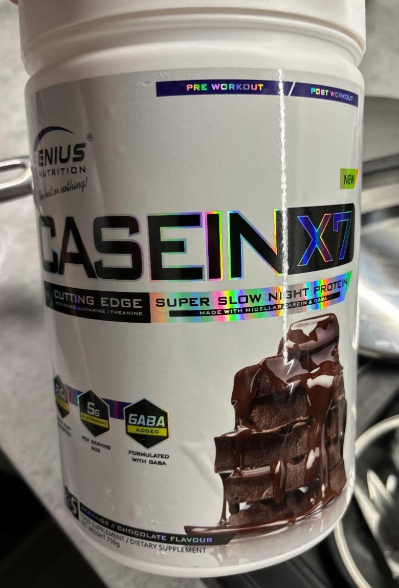 Fotografie - Casein X7 Chocolate flavour Genius Nutrition