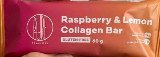 Fotografie - Raspberry & Lemon Collagen Bar BrainMax