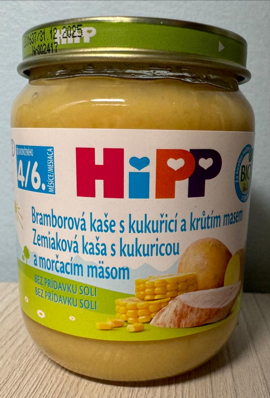 Fotografie - Zemiaková kaša s kukuricou a morčacím mäsom HIPP