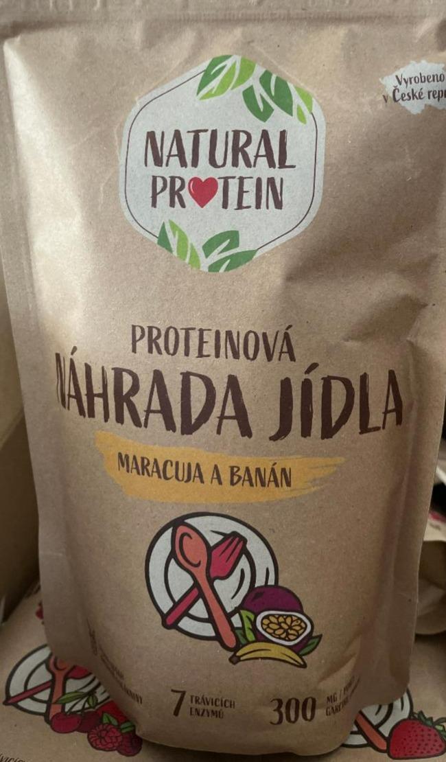 Fotografie - Proteinová náhrada jídla Maracuja a Banán Natural protein