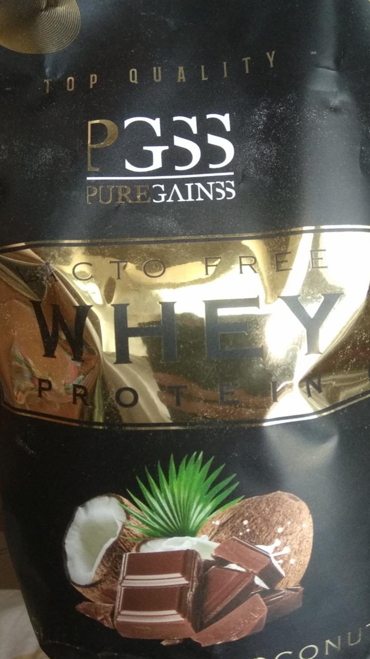 Fotografie - Whey proteín chocolate coconut fit up PureGainss