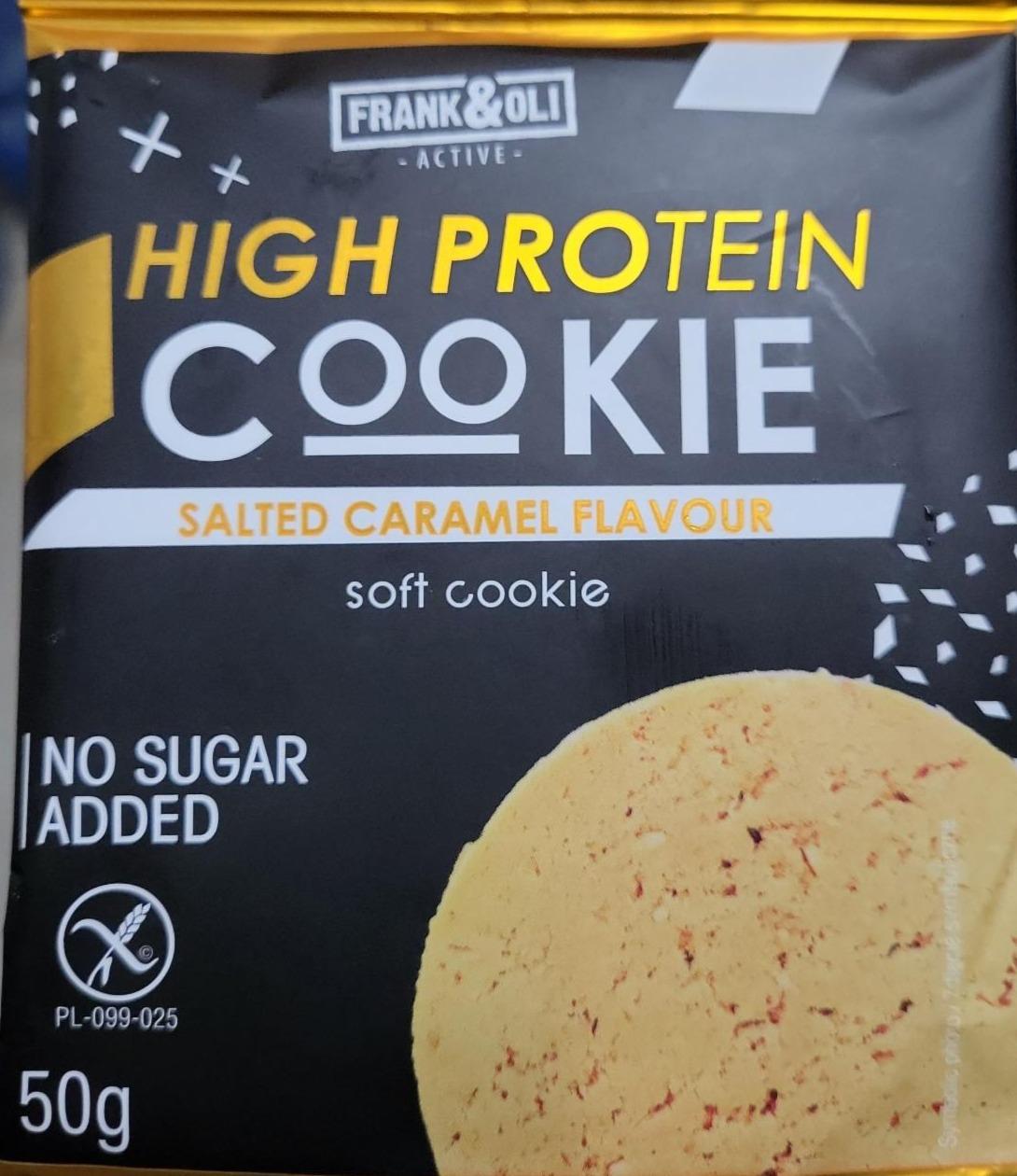 Fotografie - High protein cookie salted caramel Frank&Oli