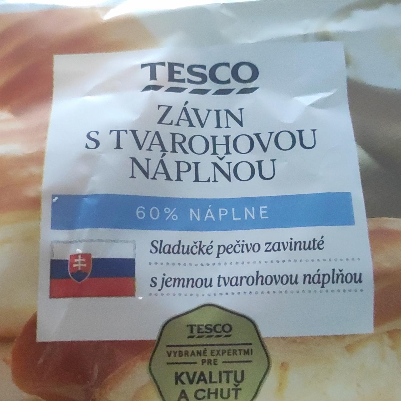 Fotografie - Závin s tvarohovou náplňou 60% náplne Tesco