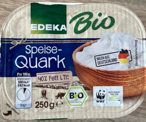 Fotografie - Wertkost Speisequark 40% Fett i. Tr. EDEKA Bio