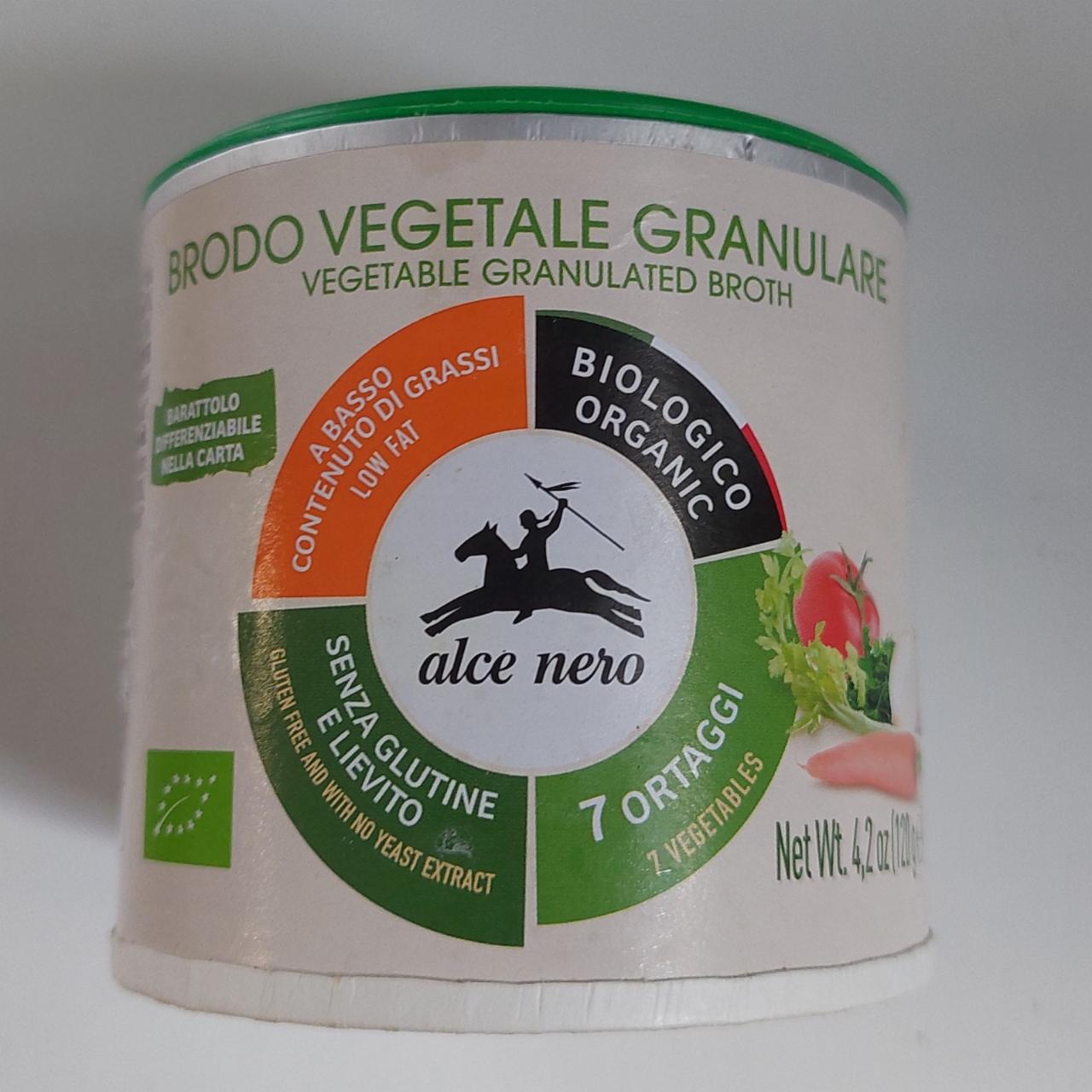 Fotografie - Brodo vegetale granulare begetable franulated broth Alce Nero