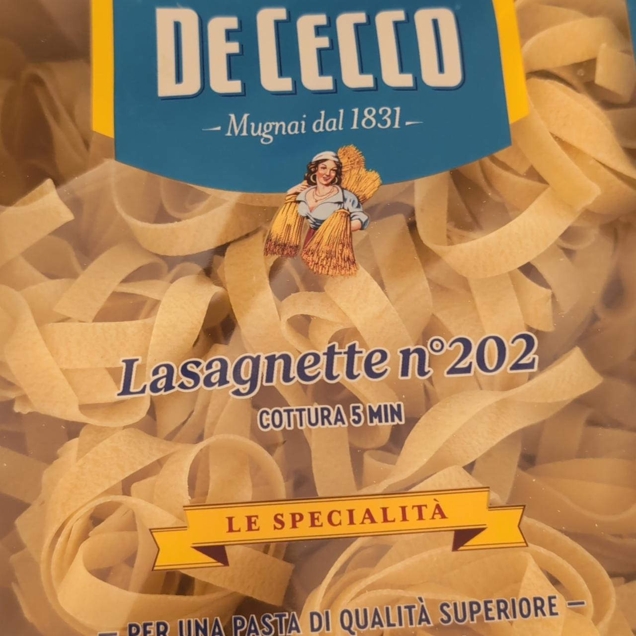 Fotografie - Lasagnette n°202 De Cecco