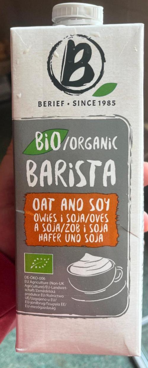 Fotografie - Bio/Organic Barista Oat and Soy Berief