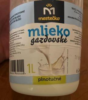 Fotografie - Mlieko gazdovské plnotučné Mestečko