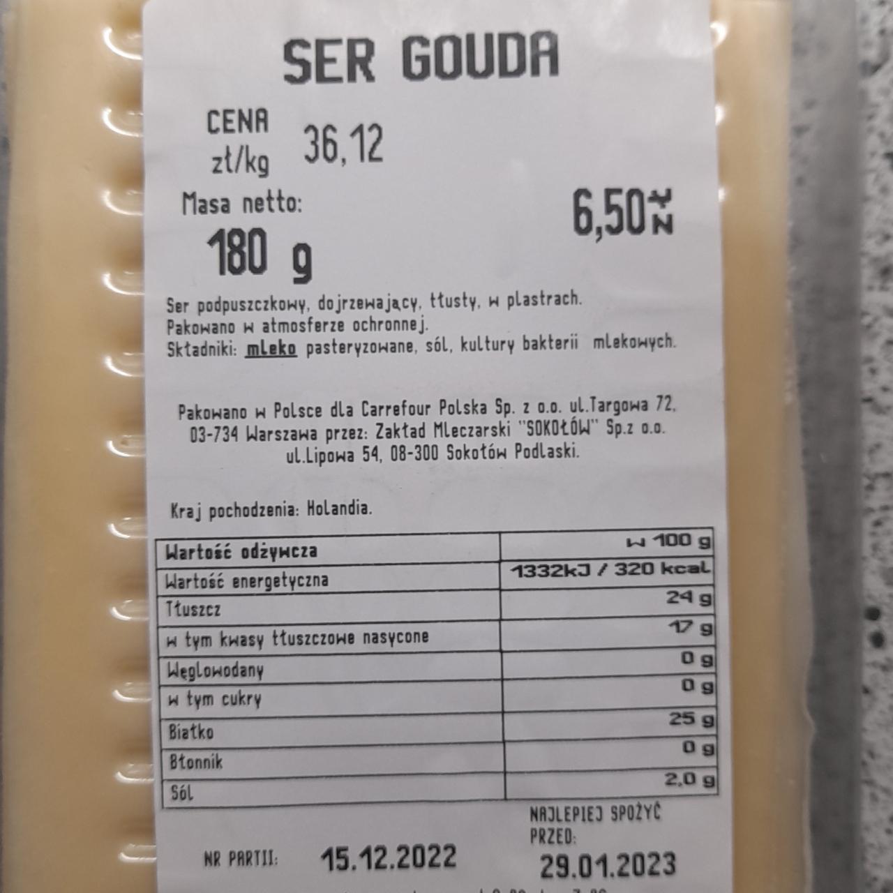 Fotografie - ser Gouda Carrefour