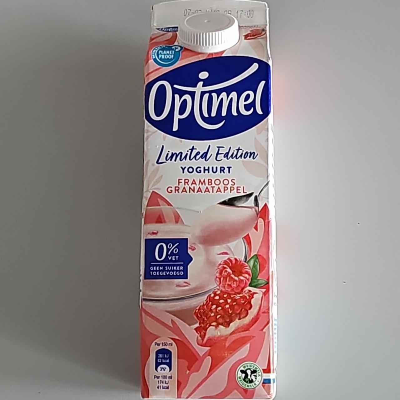 Fotografie - Yoghurt framboos granaatappel Optimel