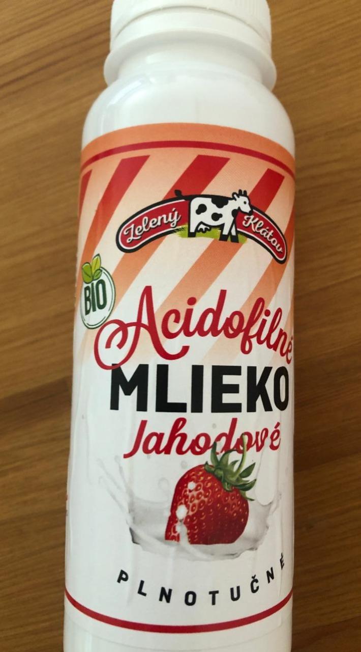 Fotografie - Acidofilné Mlieko Jahodové Zelený Klátov