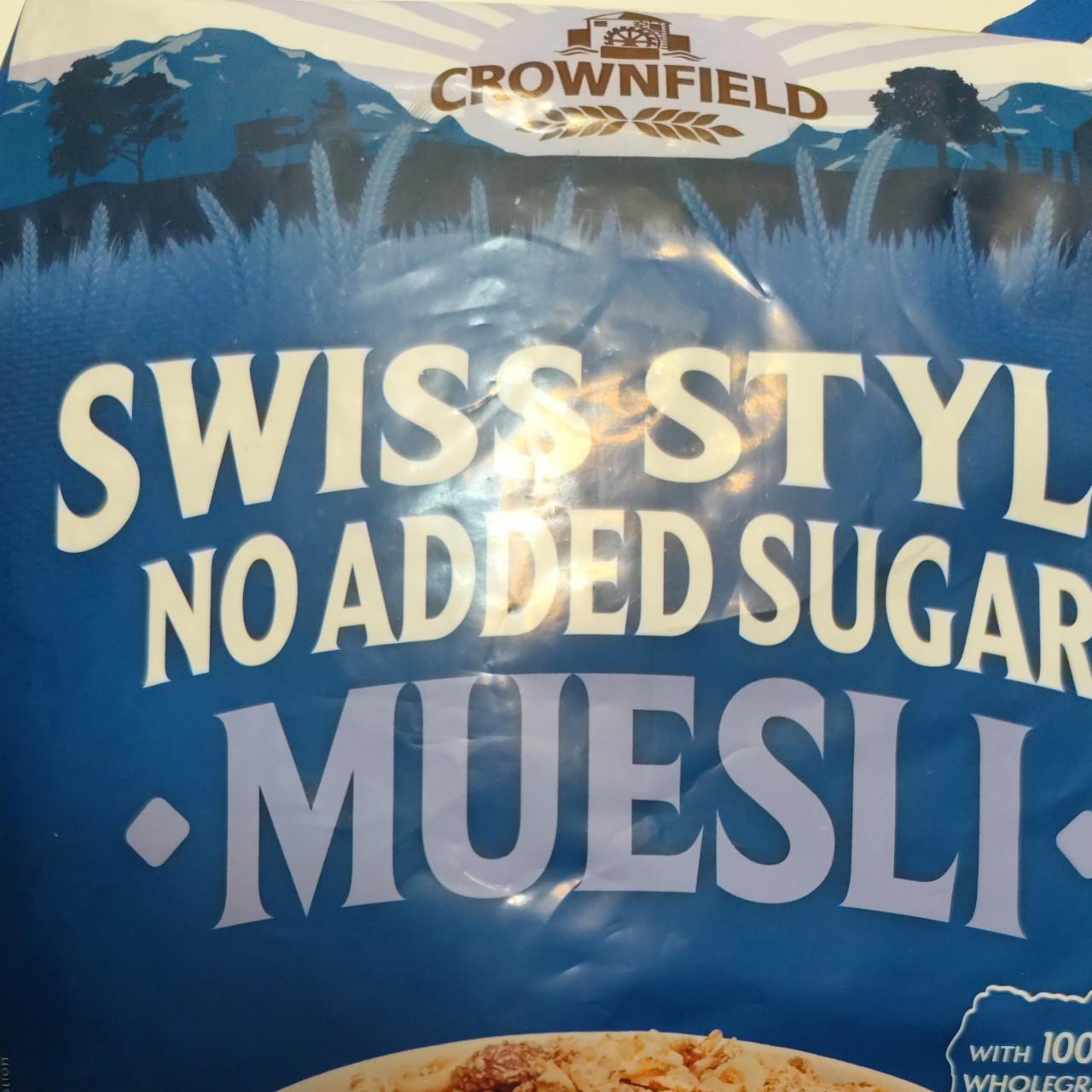 Fotografie - Swiss Style No Added Sugar Muesli Crownfield