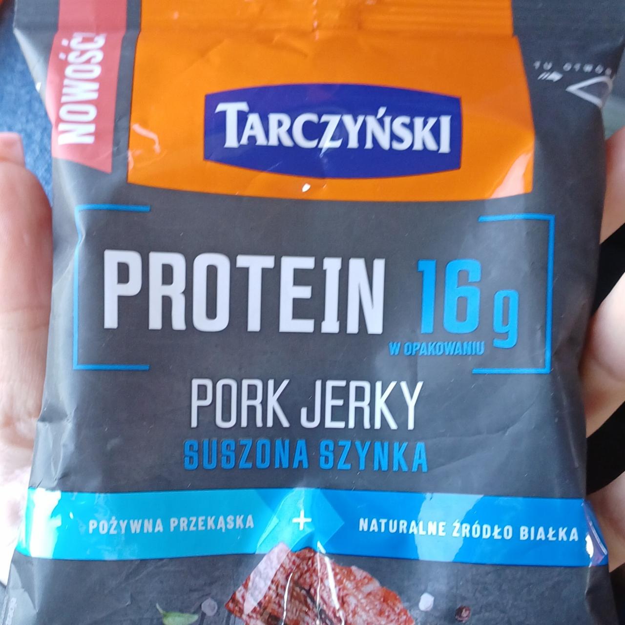 Fotografie - Protein 16g Pork Jerky Suszona Szynka Tarczyński