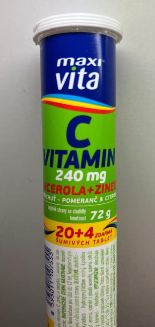 Fotografie - Vitamin C + acerola + zinek Maxi Vita